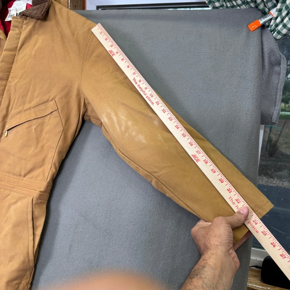 Vintage Walls Zero Zone Coveralls Deadstock Men M Brown Insulated Duck Canvas